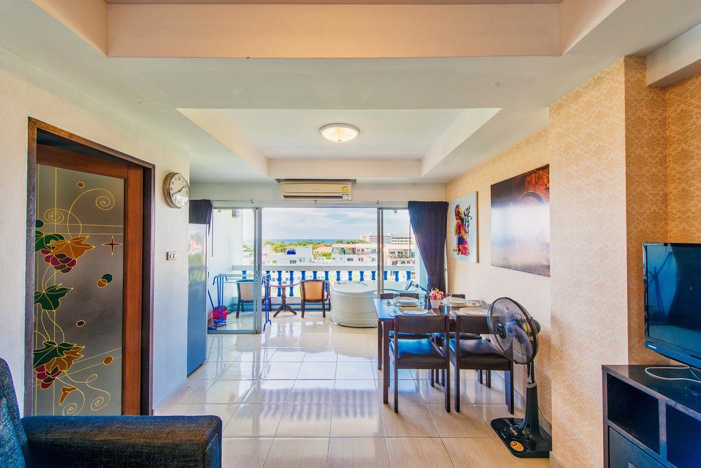 Ruamchok Ocean View Daire Pattaya Oda fotoğraf